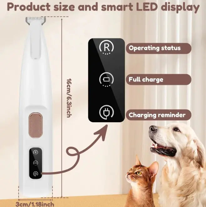 Pfotenschneider für Haustiere mit LED